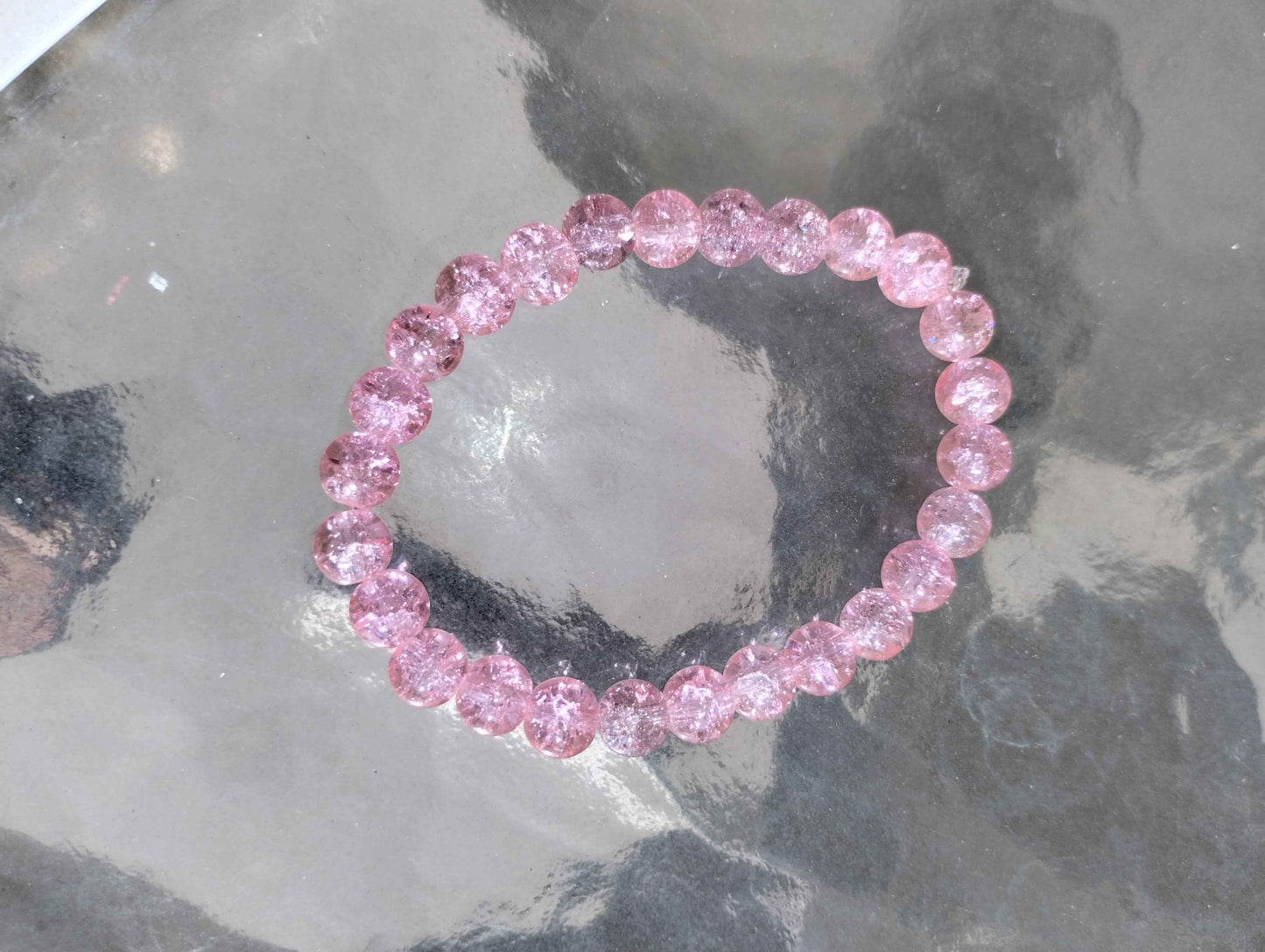 Pink Glass Bracelet