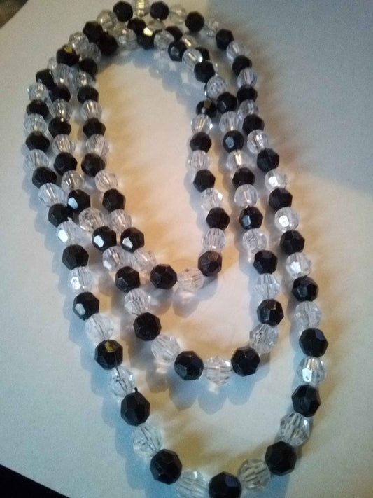 Black and Clear Necklace
