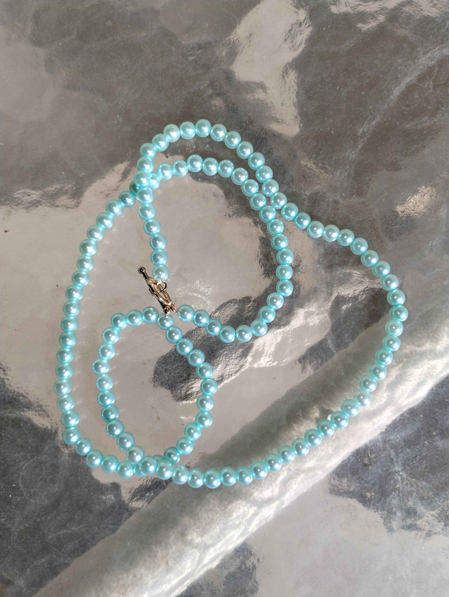 Teal Pearl Necklace